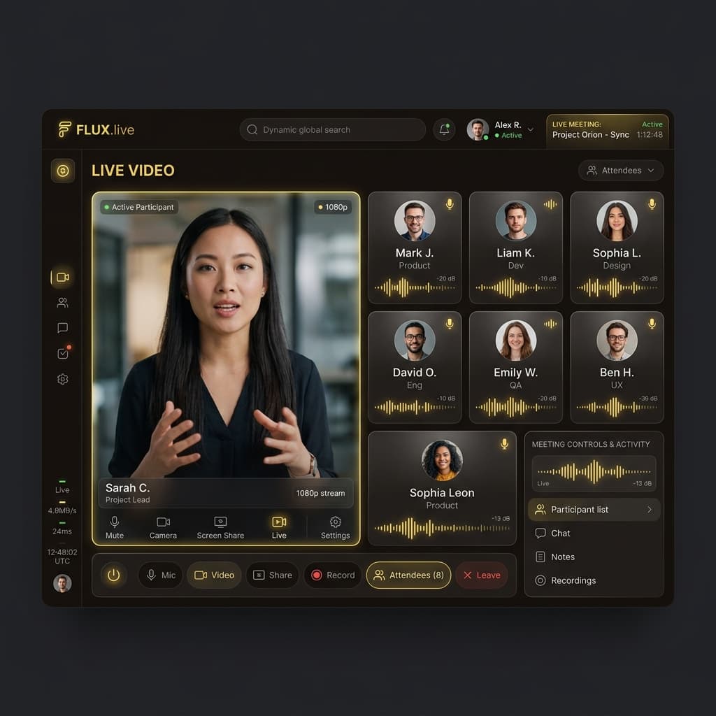 Live Signal Session Dashboard